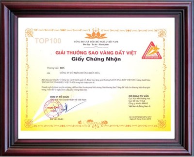 BHS - Viet Nam Gold Star Award 2015